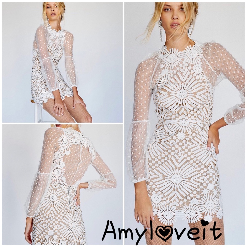Saylor X Free People Presley Mini Dress #29 - Picture 2 of 9